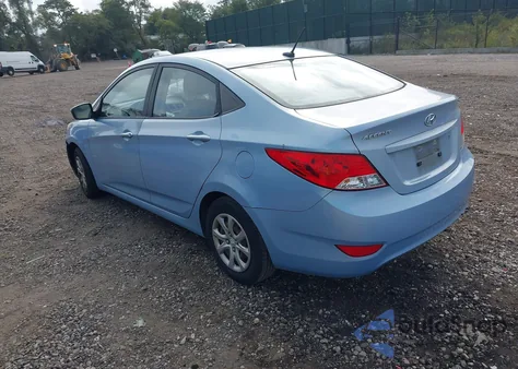 2012 Hyundai Accent Gls/Gs z USA, uszkodzony, nr VIN KMHCT4AE0CU158224